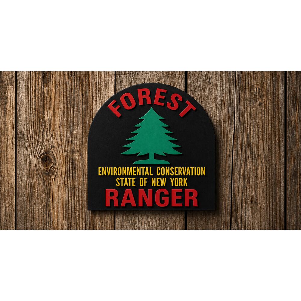 New York Environmental Conservation Sign Forest Ranger DNR Agriculture Hunt